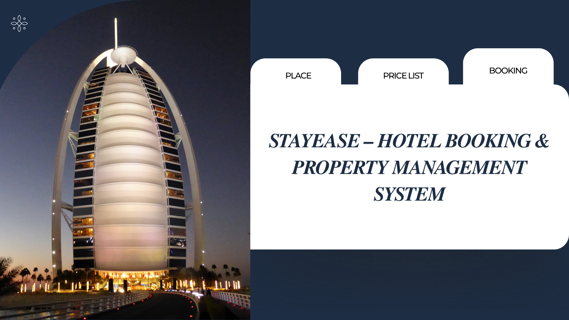 StayEase – Hotel Booking & Property Management System